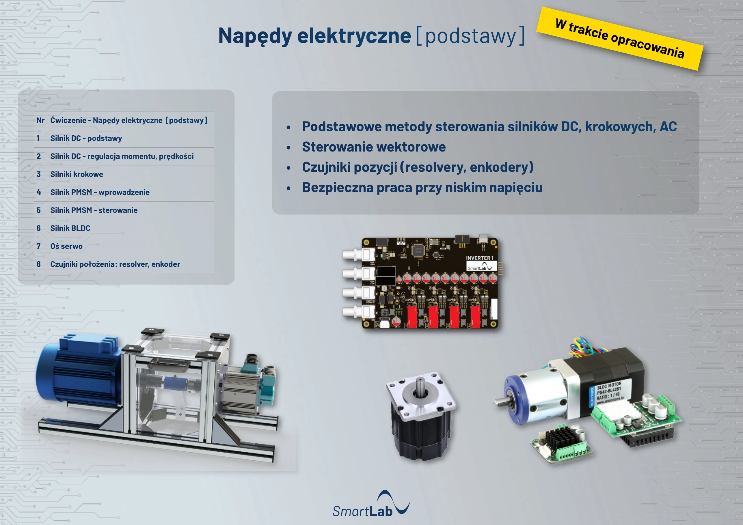 Stanowisko SmartLab do napędów elektrycznych
